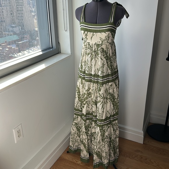 Zimmermann Green Stripe Cotton Sundress - Picture 5 of 8